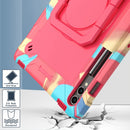 Handle Robot Silicone Hybrid PC Tablet Case For Samsung Galaxy Tab S9 FE+