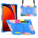 Handle Robot Silicone Hybrid PC Tablet Case For Samsung Galaxy Tab S9 FE+