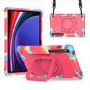 Handle Robot Silicone Hybrid PC Tablet Case For Samsung Galaxy Tab S9 FE+