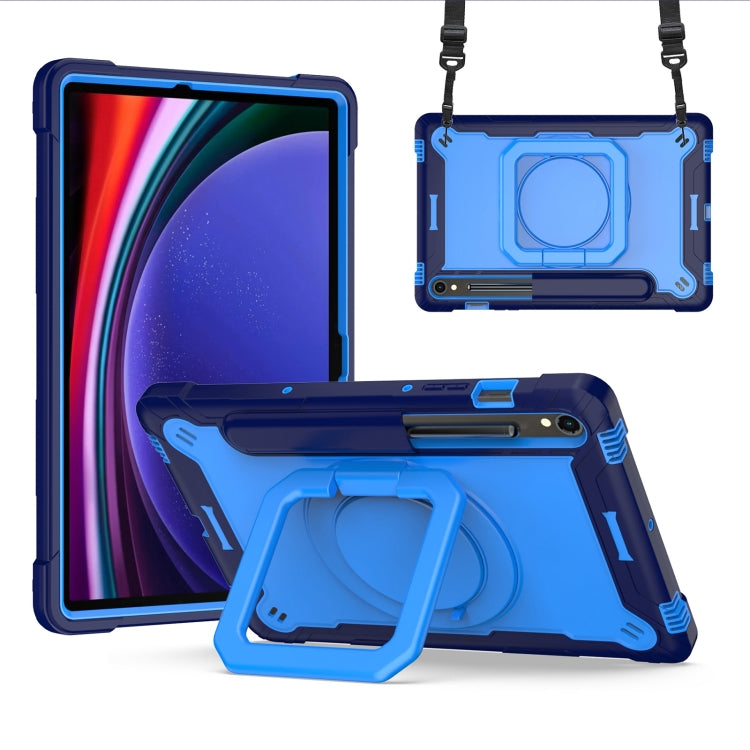 Handle Robot Silicone Hybrid PC Tablet Case For Samsung Galaxy Tab S9 FE+