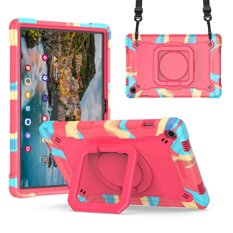 Handle Robot Silicone Hybrid PC Tablet Case For Samsung Galaxy Tab S9 FE+