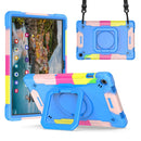 Handle Robot Silicone Hybrid PC Tablet Case For Samsung Galaxy Tab S9 FE+