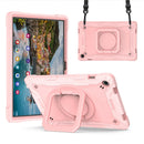 Handle Robot Silicone Hybrid PC Tablet Case For Samsung Galaxy Tab S9 FE+