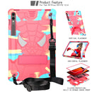 Fold-Holder Spider Silicone Hybrid PC Tablet Case For Samsung Galaxy Tab S9 FE+