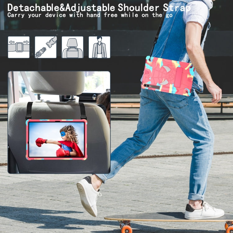 Fold-Holder Spider Silicone Hybrid PC Tablet Case For Samsung Galaxy Tab S9 FE+