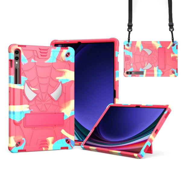 Fold-Holder Spider Silicone Hybrid PC Tablet Case For Samsung Galaxy Tab S9 FE+
