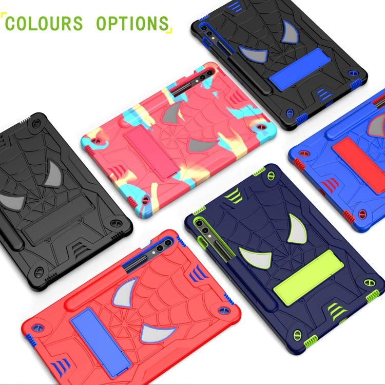 Fold-Holder Spider Silicone Hybrid PC Tablet Case For Samsung Galaxy Tab S9 FE+