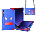 Fold-Holder Spider Silicone Hybrid PC Tablet Case For Samsung Galaxy Tab S9 FE+