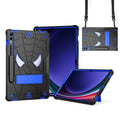 Fold-Holder Spider Silicone Hybrid PC Tablet Case For Samsung Galaxy Tab S9 FE+