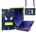 Fold-Holder Spider Silicone Hybrid PC Tablet Case For Samsung Galaxy Tab S9 FE+