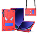 Fold-Holder Spider Silicone Hybrid PC Tablet Case For Samsung Galaxy Tab S9 FE+