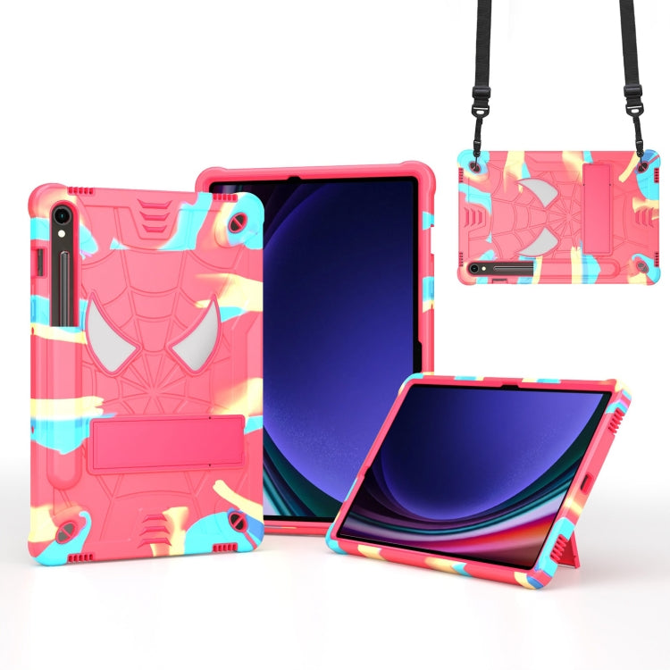 Fold-Holder Spider Silicone Hybrid PC Tablet Case For Samsung Galaxy Tab S9 FE+