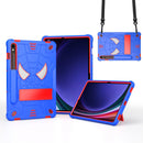 Fold-Holder Spider Silicone Hybrid PC Tablet Case For Samsung Galaxy Tab S9 FE+