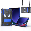 Fold-Holder Spider Silicone Hybrid PC Tablet Case For Samsung Galaxy Tab S9 FE+