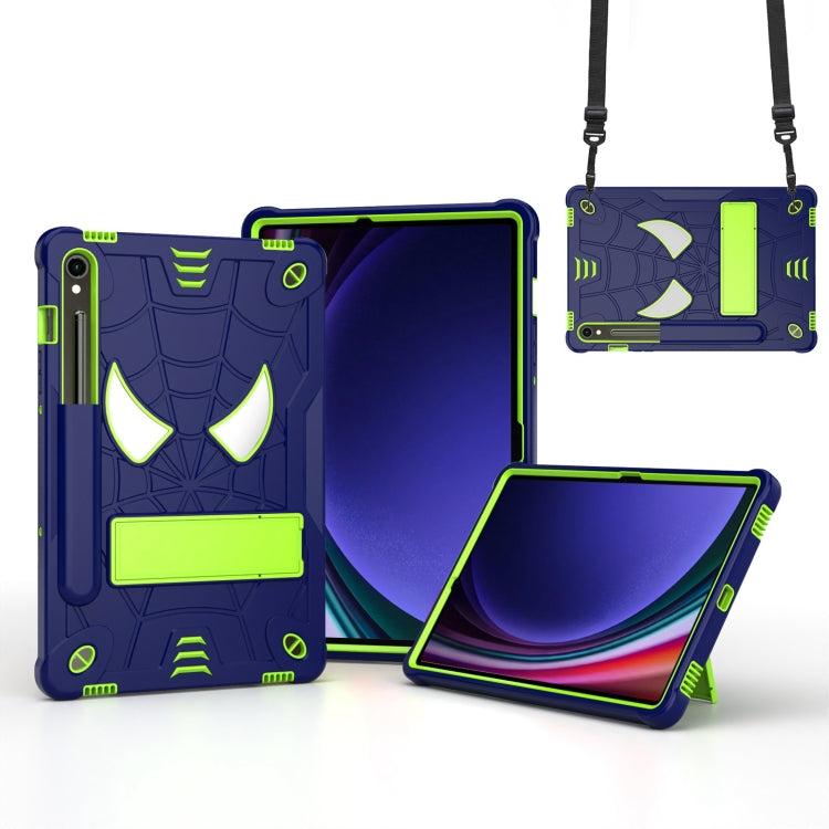 Fold-Holder Spider Silicone Hybrid PC Tablet Case For Samsung Galaxy Tab S9 FE+