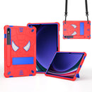 Fold-Holder Spider Silicone Hybrid PC Tablet Case For Samsung Galaxy Tab S9 FE+
