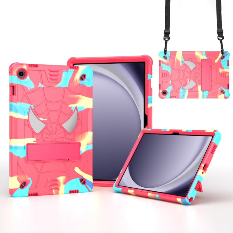 Fold-Holder Spider Silicone Hybrid PC Tablet Case For Samsung Galaxy Tab S9 FE+
