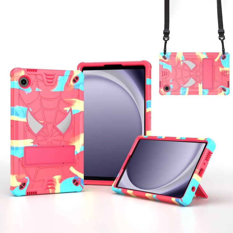 Fold-Holder Spider Silicone Hybrid PC Tablet Case For Samsung Galaxy Tab S9 FE+