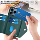 Rhombic Texture Card Bag RFID Phone Case with Long Lanyard, For iPhone 17 Pro Max, For iPhone 17 Pro, For iPhone 17, For iPhone Air