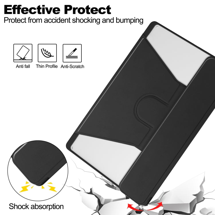 360 Rotation Transparent Smart Leather Case with Keyboard, For Lenovo Tab M11