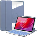 360 Rotation Transparent Smart Leather Case with Keyboard, For Lenovo Tab M11