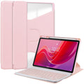 360 Rotation Transparent Smart Leather Case with Keyboard, For Lenovo Tab M11