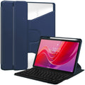 360 Rotation Transparent Smart Leather Case with Keyboard, For Lenovo Tab M11