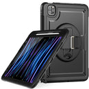 For iPad 11th Gen 2025 (A16) Hand Grip Turntable Stand Tablet Case