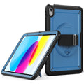 For iPad 10th Gen 10.9 2022 Hand Grip Turntable Stand Tablet Case