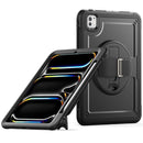 For iPad 11th Gen 2025 (A16) Hand Grip Turntable Stand Tablet Case