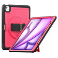 For iPad Air 13 2024 Hand Grip Turntable Stand Tablet Case