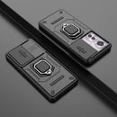 For OPPO Reno 12 Pro Sliding Camshield TPU + PC Shockproof Phone Case with Holder