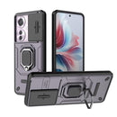 For OPPO Reno 12 Pro Sliding Camshield TPU + PC Shockproof Phone Case with Holder