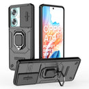 For OPPO Reno 12 Pro Sliding Camshield TPU + PC Shockproof Phone Case with Holder