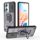 For OPPO Reno 12 Pro Sliding Camshield TPU + PC Shockproof Phone Case with Holder