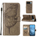 Embossed Butterfly Leather Phone Case, For Google Pixel 9 Pro XL, For Google Pixel 9 Pro, For Google Pixel 9