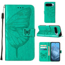 Embossed Butterfly Leather Phone Case, For Google Pixel 9 Pro XL, For Google Pixel 9 Pro, For Google Pixel 9