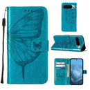 Embossed Butterfly Leather Phone Case, For Google Pixel 9 Pro XL, For Google Pixel 9 Pro, For Google Pixel 9