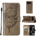 Embossed Butterfly Leather Phone Case, For Google Pixel 9 Pro XL, For Google Pixel 9 Pro, For Google Pixel 9