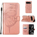 Embossed Butterfly Leather Phone Case, For Google Pixel 9 Pro XL, For Google Pixel 9 Pro, For Google Pixel 9