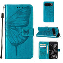Embossed Butterfly Leather Phone Case, For Google Pixel 9 Pro XL, For Google Pixel 9 Pro, For Google Pixel 9