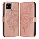 Embossed Butterfly Leather Phone Case, For Google Pixel 5 XL / Pixel 4a 5G, For Google Pixel 5