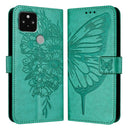 Embossed Butterfly Leather Phone Case, For Google Pixel 5 XL / Pixel 4a 5G, For Google Pixel 5
