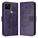Embossed Butterfly Leather Phone Case, For Google Pixel 5 XL / Pixel 4a 5G, For Google Pixel 5