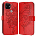 Embossed Butterfly Leather Phone Case, For Google Pixel 5 XL / Pixel 4a 5G, For Google Pixel 5