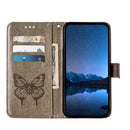 Embossed Butterfly Leather Phone Case, For Google Pixel 5 XL / Pixel 4a 5G, For Google Pixel 5