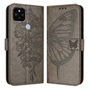 Embossed Butterfly Leather Phone Case, For Google Pixel 5 XL / Pixel 4a 5G, For Google Pixel 5