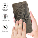 Embossed Butterfly Leather Phone Case, For Google Pixel 5 XL / Pixel 4a 5G, For Google Pixel 5