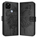 Embossed Butterfly Leather Phone Case, For Google Pixel 5 XL / Pixel 4a 5G, For Google Pixel 5