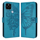 Embossed Butterfly Leather Phone Case, For Google Pixel 5 XL / Pixel 4a 5G, For Google Pixel 5